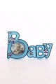 2 Adet Baby Yazılı Sevimli Mini Resim Çerçevesi Mavi