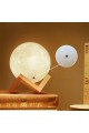 3D Ay Lamba Dokunmatik 16 Renk  Kumandalı Şarjlı 13 Cm Çap