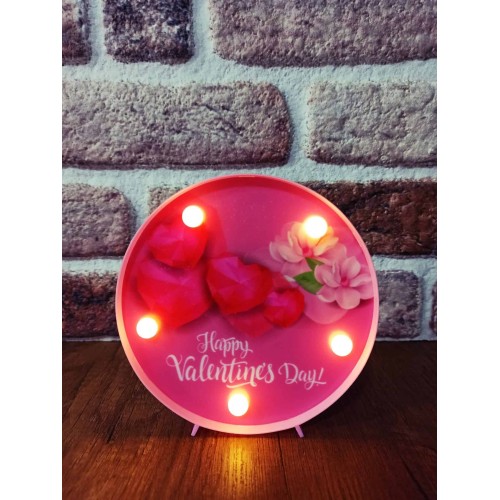 Dekoratif  3D Led Lamba Valentines Day Led Lamba