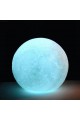 3D Ay Gece Lambası Dekoratif 10 cm Mavi Led