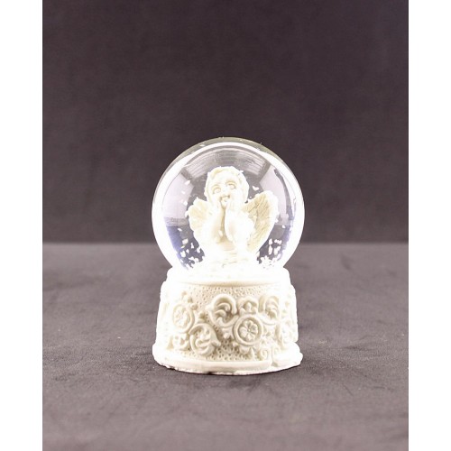 Dekoratif Mini Kanatlı Melek Kar Küresi 6 cm