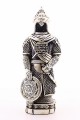 Zırhlı Cevşen Ayetli Asker Gümüş Biblo 3 Boyutlu Küçük Boy 24 cm-022