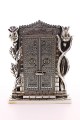Allah Muhammed Yazılı Gül Kabe Kapısı Gümüş Biblo 25 cm-023