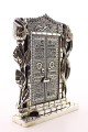 Allah Muhammed Yazılı Gül Kabe Kapısı Gümüş Biblo 25 cm-023