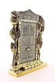 Allah Muhammed Yazılı Gül Kabe Kapısı Gold Biblo 25 cm-024