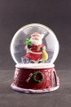 Noel Baba ve Hediyeleri Temalı Orta Boy Işıklı Kar Küresi 9 cm