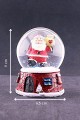 Yılbaşı Yeni Yıl Noel Baba Temalı Orta Boy Işıklı Kar Küresi 9 cm A