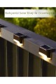 2 Adet Köşebent Merdiven Veranda Solar Güneş Enerjili Bahçe Led Lamba Dekor Bahçe Aydınlatma
