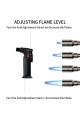 Pürmüz Alev Çakmak 1300°C - Torch Doldurulabilir Depolu Orta Boy