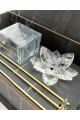 Kristal Koku Şişesi Gold Özel Ahşap Kutusunda Hediyelik Bambu Çubuklu Kristal İşlemeli