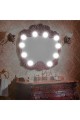 Nostalji Hollywood Tarzı 10lu Makyaj Aynası Lambası Beyaz Led Işıklı Lamba Usb