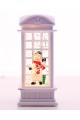 3 Adet Yeni Yıl Hediyesi Sulu Simli İngiliz Telefon Kulübesi İçinde Noel Temaları Set  Led Işıklı