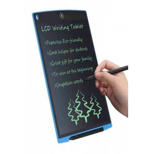Yazı Çizim Tableti  Lcd 8,5 Inç Dijital Kalemli Çizim Yazı Tahtası Grafik Eğitim Tableti-mavi