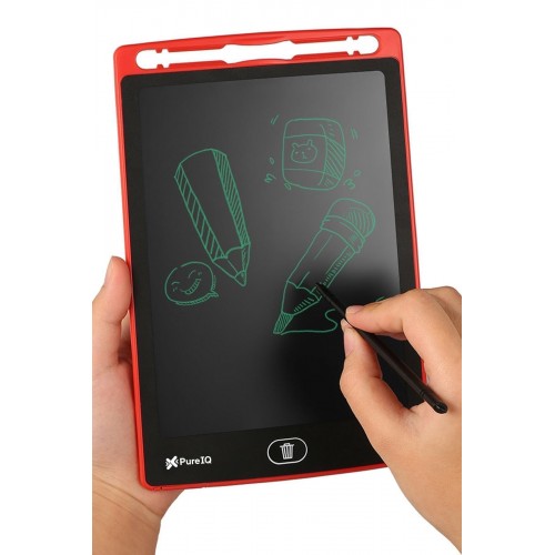 Yazı Çizim Tableti  Lcd 8,5 Inç Dijital Kalemli Çizim Yazı Tahtası Grafik Eğitim Tableti Kırmızı