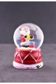 Noel Baba ve Hediye Paketi Temalı Mini Boy Işıklı  Yılbaşı Kar Küresi 6.5 cm1A