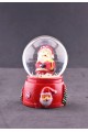 Noel Baba ve Hediye Paketi Temalı Mini Boy Işıklı  Yılbaşı Kar Küresi 6.5 cm1A