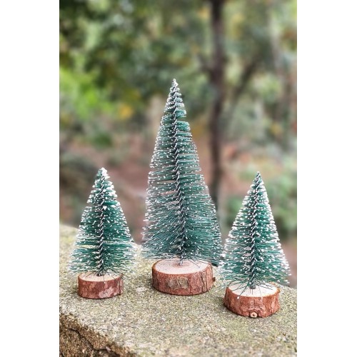 Noel Yılbaşı Ağacı 3 lü Mini Masa Üstü Yılbaşı Ağacı Seti 3 Ad