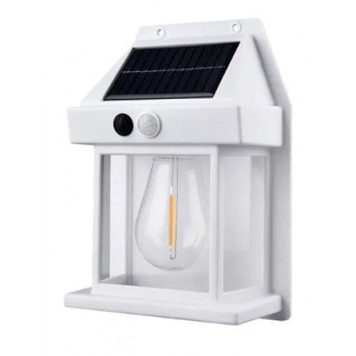 Güneş Enerjili Bahçe Led Ampul Sensörlü Bahçe Led  Su Geçirmez 3 Mod'lu Beyaz