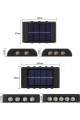 3 Adet Solar Enerjili Aplik Led 6 Ledli Dekoratif Duvar Monteli Gün Işığı