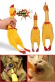 Sesli Horoz Eğlenceli Köpek ve Kediler İçin Sesli Öten Horoz Oyuncak 28 Cm 