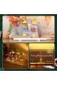 Orta Boy 20 X 20 cm Neon Mesaj Panosu Led Işıklı Yazı Çizim Tahtası Standlı 7 Keçeli Kalemli