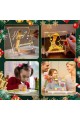 Orta Boy 20 X 20 cm Neon Mesaj Panosu Led Işıklı Yazı Çizim Tahtası Standlı 7 Keçeli Kalemli