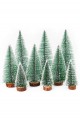 9 Adet Nevada Mini Çam Ağacı Uçlarına Kar Yağmış Karlı Yılbaşı Hediyesi  15-12-8  cm