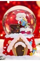 Mega Boy 2025 Yılbaşı Noel Baba Temalı Kar Püskürtmeli Işıklı Müzikli  Kar Küresi 16 cm- 18B