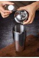 750 ml Büyük Boy Shaker Kokteyl Hazırlama Kabı Bardağı Kokteyl Karıştırıcı Komple Çelik 