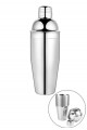 750 ml Büyük Boy Shaker Kokteyl Hazırlama Kabı Bardağı Kokteyl Karıştırıcı Komple Çelik 