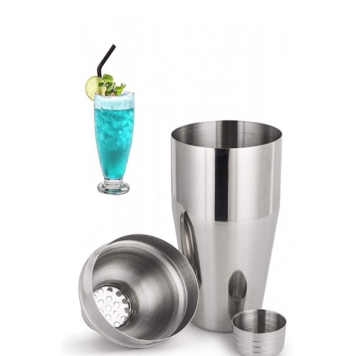 500 ml Shaker Kokteyl Hazırlama Kabı Bardağı Kokteyl Karıştırıcı Komple Çelik 