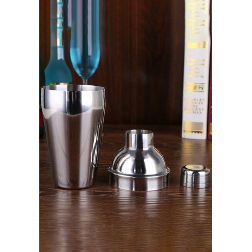 500 ml Shaker Kokteyl Hazırlama Kabı Bardağı Kokteyl Karıştırıcı Komple Çelik 