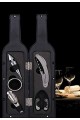 5 Parça Çelik Şişe Açacağı Seti Dekoratif Kılıf ile Şık Hediye Seti , Wine Opener Gift Set
