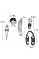 5 Parça Çelik Şişe Açacağı Seti Dekoratif Kılıf ile Şık Hediye Seti , Wine Opener Gift Set