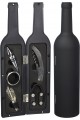5 Parça Çelik Şişe Açacağı Seti Dekoratif Kılıf ile Şık Hediye Seti , Wine Opener Gift Set