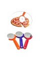 2 adet  Pizza Dilimleyici Hamur Kesici Rulet Plastik Saplı Pizza Kesici Paslanmaz Çelik Yuvarlak