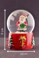 Noel Baba 2023  Merry Christmas Tasarımlı 9 cm Orta Boy Işıklı Kar Küresi 1B