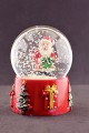 Noel Baba 2023  Merry Christmas Tasarımlı 9 cm Orta Boy Işıklı Kar Küresi 1B