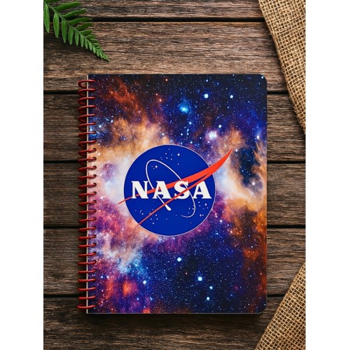 NASA Temalı Spiral Kareli Defter – 80 Yaprak, 160 Sayfa (18 x 24 cm)