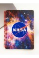 NASA Temalı Spiral Kareli Defter – 80 Yaprak, 160 Sayfa (18 x 24 cm)