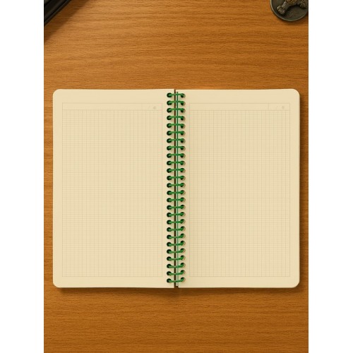 Surfing in California Temalı Spiralli Kareli Defter – 80 Yaprak, 160 Sayfa (18 x 24 cm)
