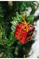 12 Adet Hediye Paketi  Renkli Noel  Yılbaşı Çam Ağacı Süsü 3 cm