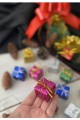 12 Adet Hediye Paketi  Renkli Noel  Yılbaşı Çam Ağacı Süsü 3 cm