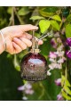 Vintage Cam Bitki Sulama Spreyi – Dekoratif Püskürtme Kolonya Şişesi 200 ml Kırmızı