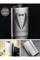 Kişiye Özel Smokin Damat Temalı 9 Oz Çelik Cep Matarası 266 Ml Sevgiliye Hediye
