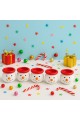 6’lı Kardan Adam Figürlü Mini Tealight Mumluk Seti – El Boyaması Seramik Yeni Yıl Dekoru 5x5 cm