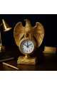 Kartal Figürlü Gold Masa Saati – 21x13 cm, Premium Koleksiyon Dekor  Ev Ofis Hediyesi
