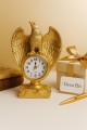 Kartal Figürlü Gold Masa Saati – 21x13 cm, Premium Koleksiyon Dekor  Ev Ofis Hediyesi