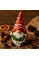 2026 Yılbaşı Noel Cücesi El Boyama Biblo 21 Cm Büyük Boy – Premium Yılbaşı Koleksiyonluk Hediye