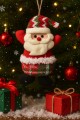 3 Adet Yılbaşı 2026 Yeni Model Noel Çam Ağacı Süsü  Orta Boy 17 cm x 11 cm